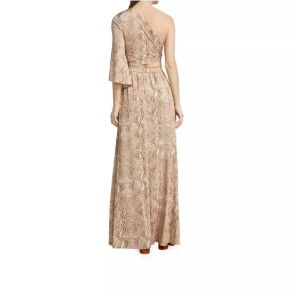 L’Agence Fontana One-Shoulder Snake Print Maxi Dress  | Revolve, Zimmermann - Picture 8 of 10